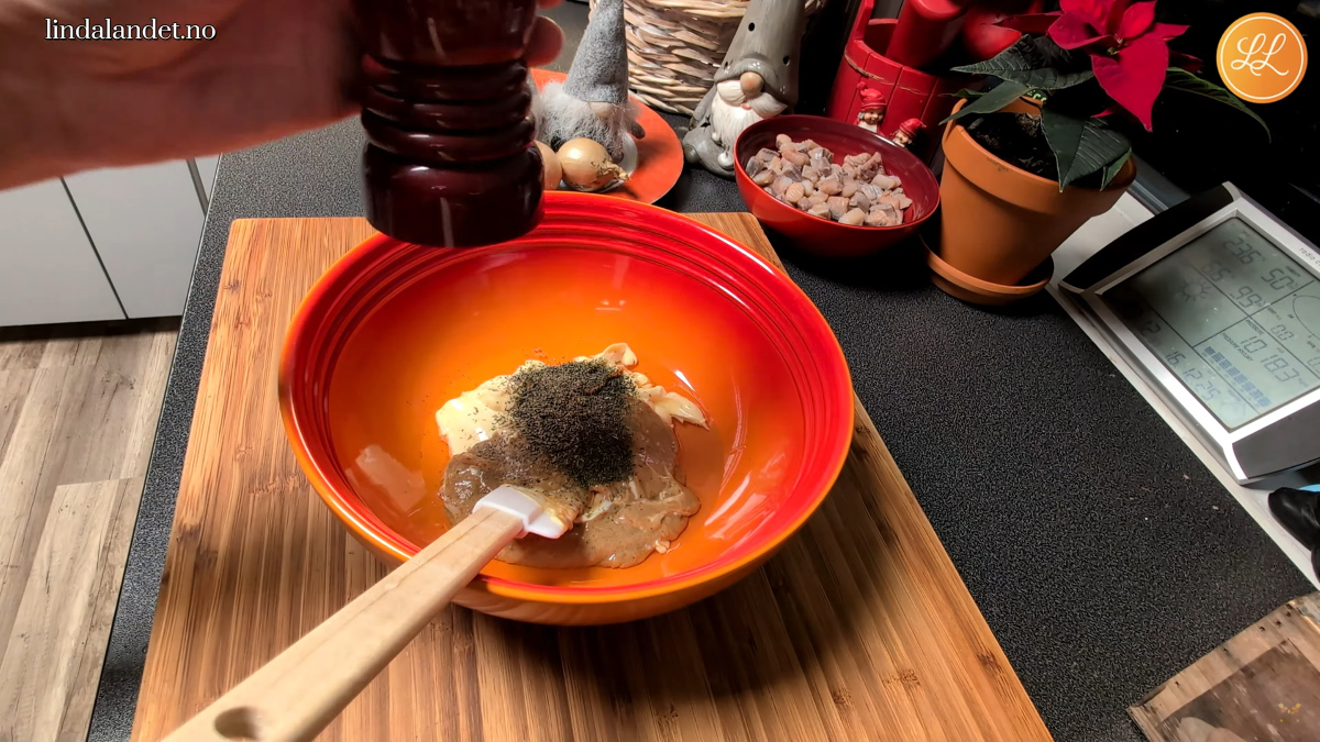 Sennepsausen må blandes godt